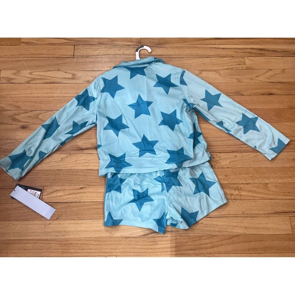 Girls 2 Piece Long Sleeve Shorts Pajama Set Art Class Size: M (16) NWT